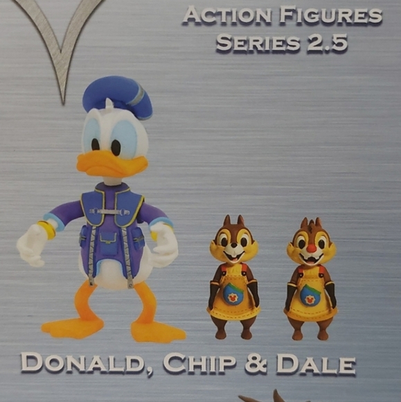 Disney Kingdom Hearts☆Donald, Chip & Dale Figures - Picture 8 of 9